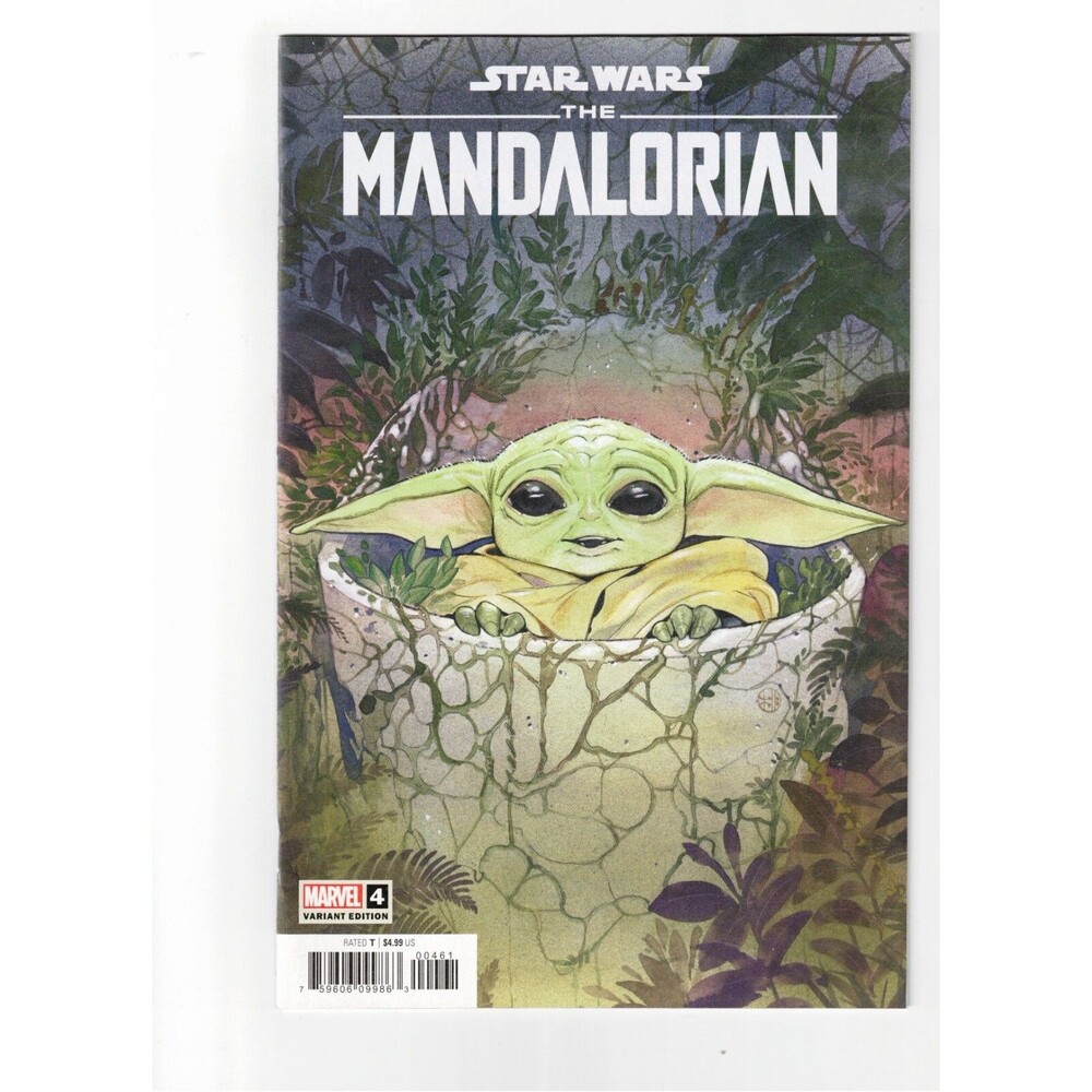 STAR WARS: THE MANDALORIAN #4 NM PEACH MOMOKO GROGU VARIANT Marvel Comics